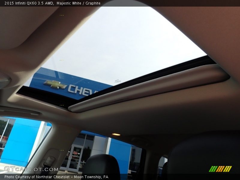 Majestic White / Graphite 2015 Infiniti QX60 3.5 AWD