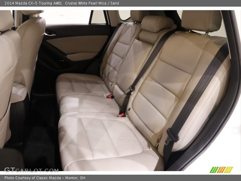 Crystal White Pearl Mica / Sand 2014 Mazda CX-5 Touring AWD