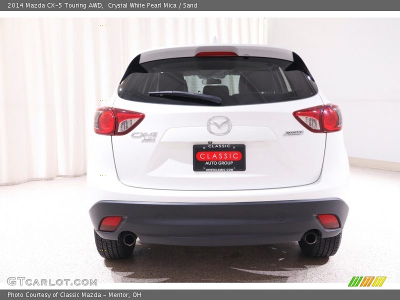 Crystal White Pearl Mica / Sand 2014 Mazda CX-5 Touring AWD