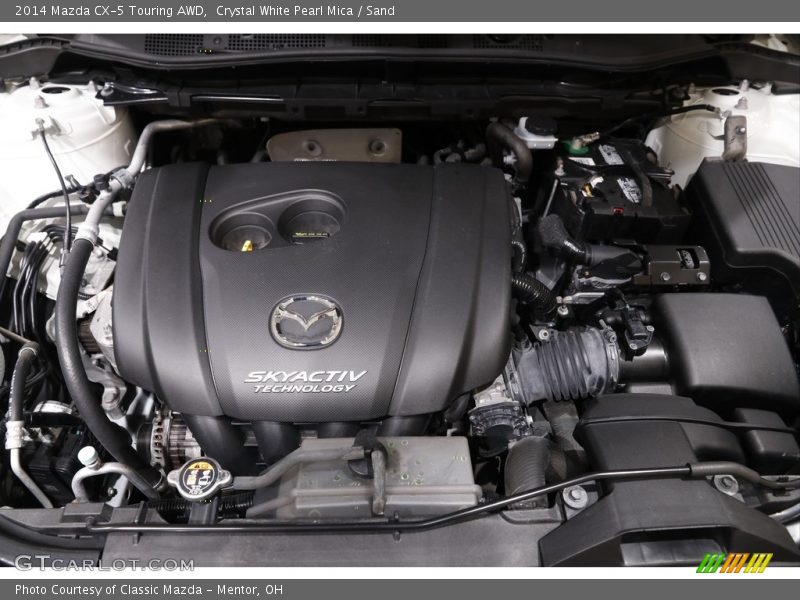 Crystal White Pearl Mica / Sand 2014 Mazda CX-5 Touring AWD