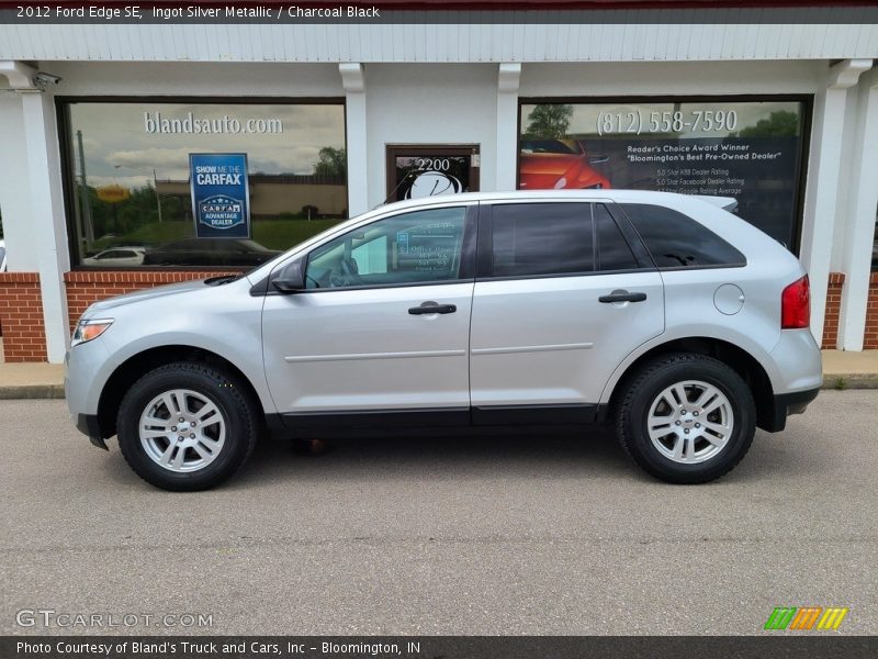 Ingot Silver Metallic / Charcoal Black 2012 Ford Edge SE