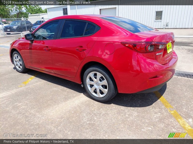 Soul Red Metallic / Black 2018 Mazda MAZDA3 Sport 4 Door