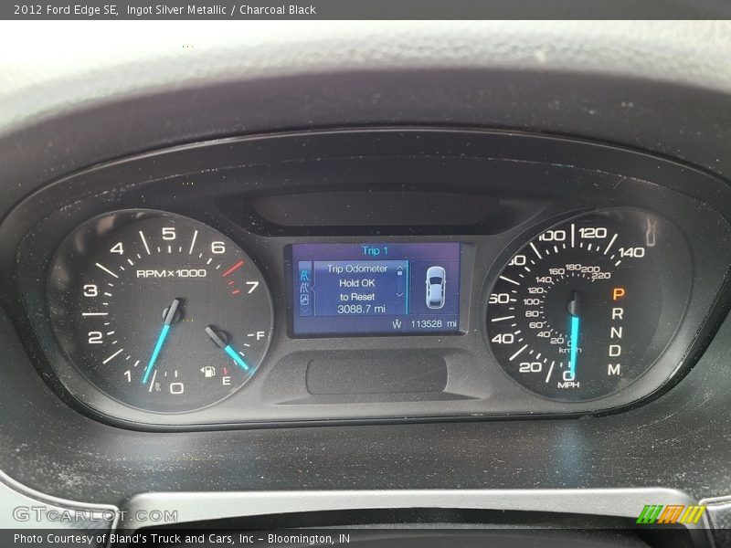 Ingot Silver Metallic / Charcoal Black 2012 Ford Edge SE