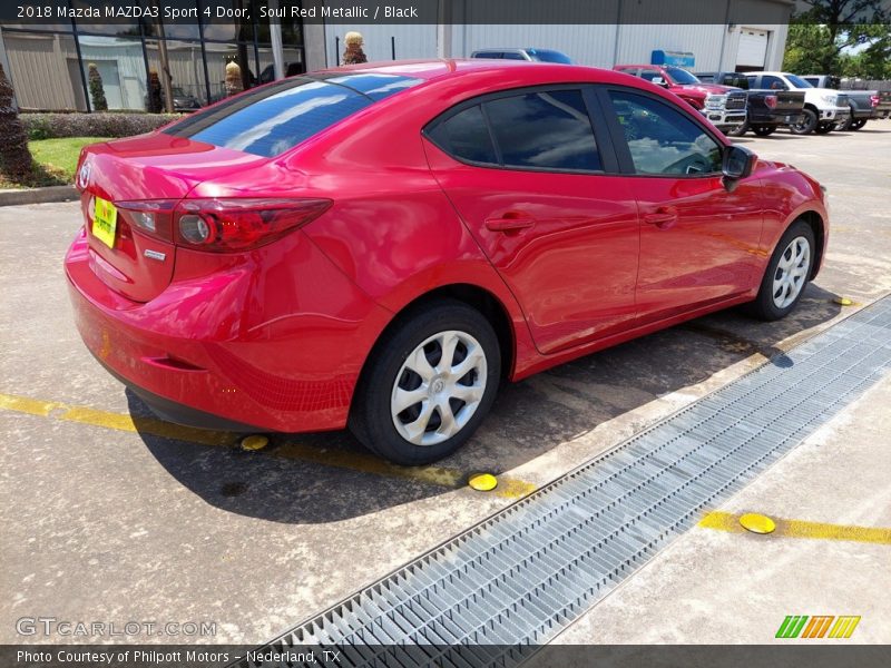 Soul Red Metallic / Black 2018 Mazda MAZDA3 Sport 4 Door