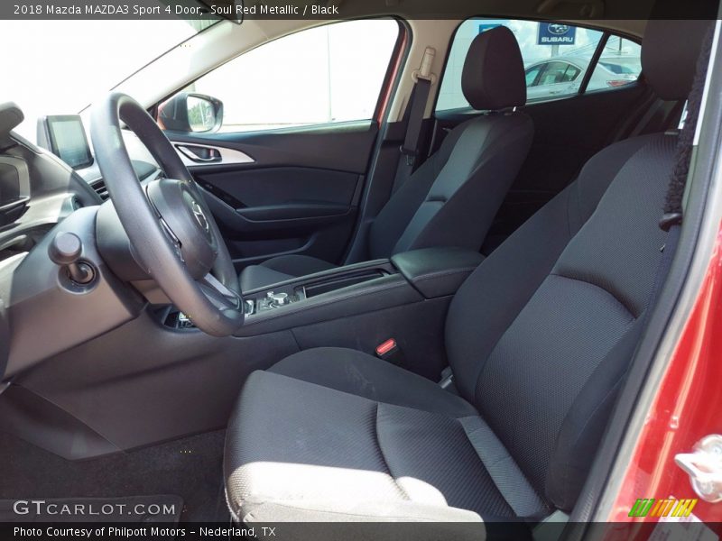 Soul Red Metallic / Black 2018 Mazda MAZDA3 Sport 4 Door