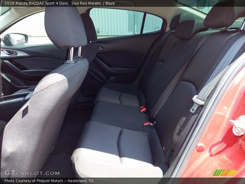 Soul Red Metallic / Black 2018 Mazda MAZDA3 Sport 4 Door