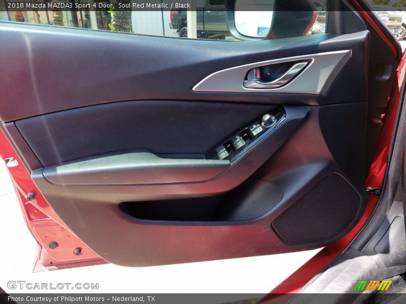 Soul Red Metallic / Black 2018 Mazda MAZDA3 Sport 4 Door
