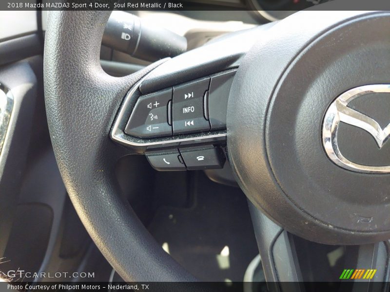 Soul Red Metallic / Black 2018 Mazda MAZDA3 Sport 4 Door
