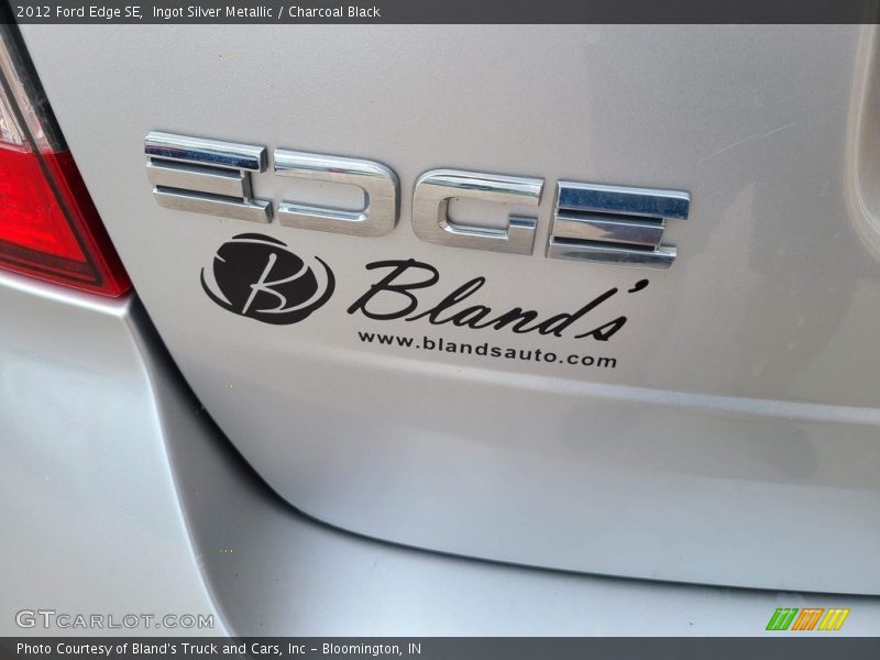 Ingot Silver Metallic / Charcoal Black 2012 Ford Edge SE