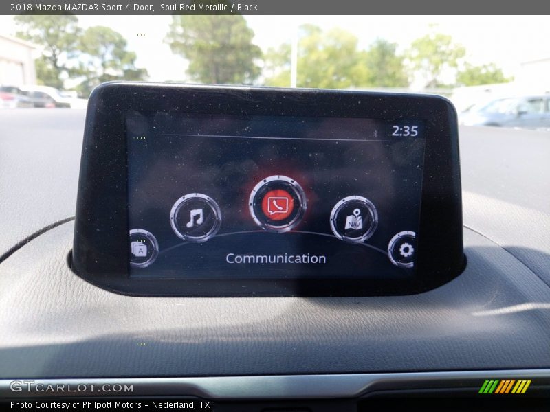 Soul Red Metallic / Black 2018 Mazda MAZDA3 Sport 4 Door