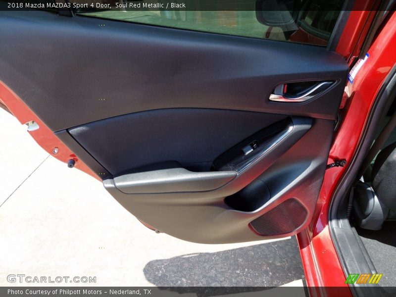 Soul Red Metallic / Black 2018 Mazda MAZDA3 Sport 4 Door