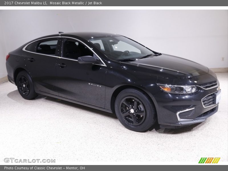Mosaic Black Metallic / Jet Black 2017 Chevrolet Malibu LS