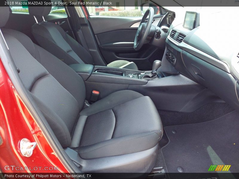 Soul Red Metallic / Black 2018 Mazda MAZDA3 Sport 4 Door