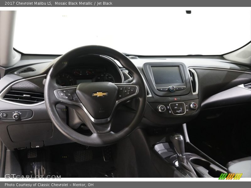 Mosaic Black Metallic / Jet Black 2017 Chevrolet Malibu LS