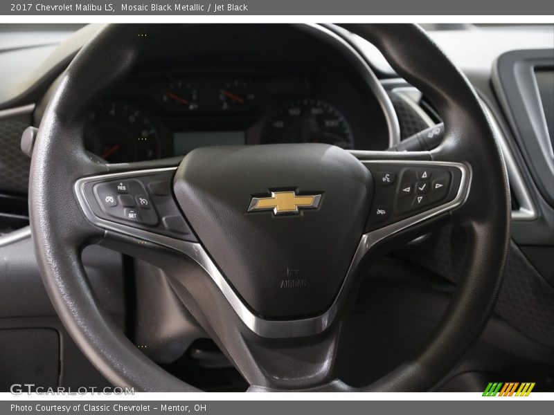 Mosaic Black Metallic / Jet Black 2017 Chevrolet Malibu LS