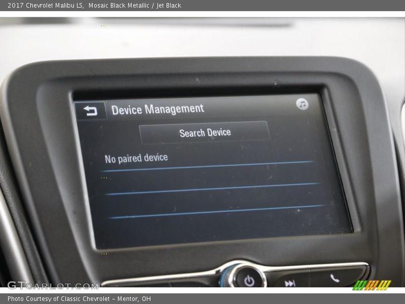 Mosaic Black Metallic / Jet Black 2017 Chevrolet Malibu LS
