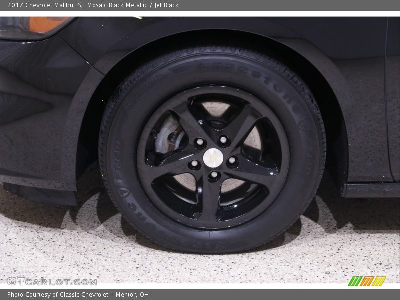 Mosaic Black Metallic / Jet Black 2017 Chevrolet Malibu LS