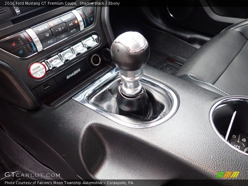 Shadow Black / Ebony 2016 Ford Mustang GT Premium Coupe