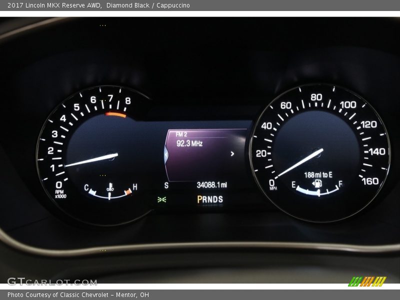  2017 MKX Reserve AWD Reserve AWD Gauges