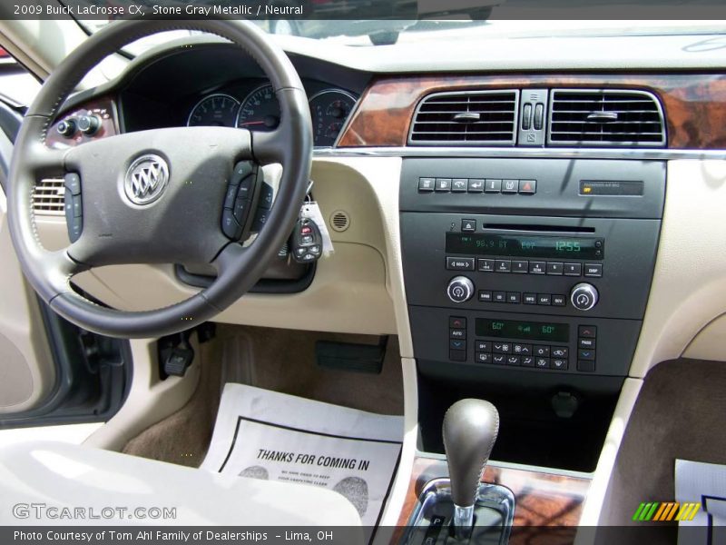 Stone Gray Metallic / Neutral 2009 Buick LaCrosse CX