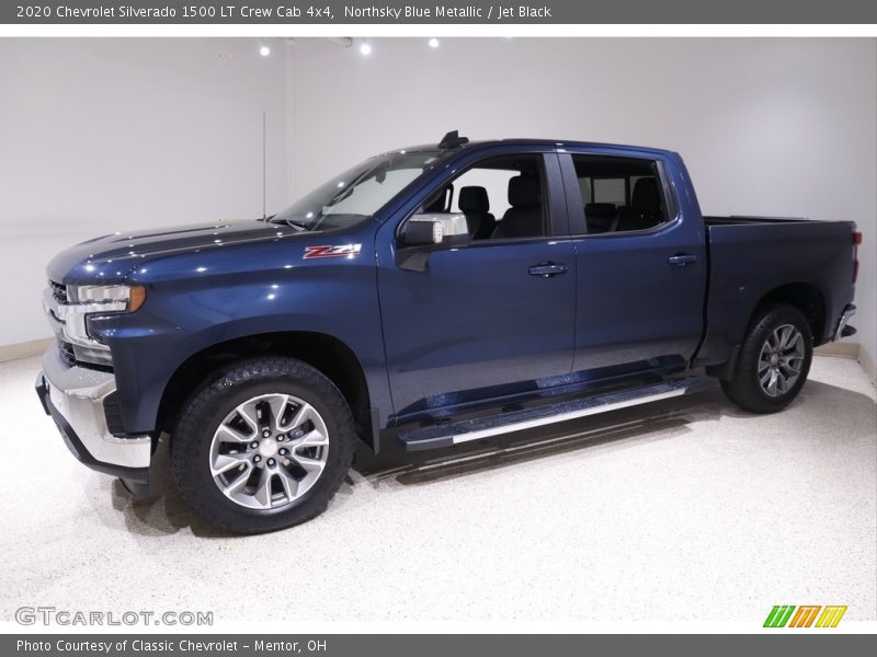 Northsky Blue Metallic / Jet Black 2020 Chevrolet Silverado 1500 LT Crew Cab 4x4