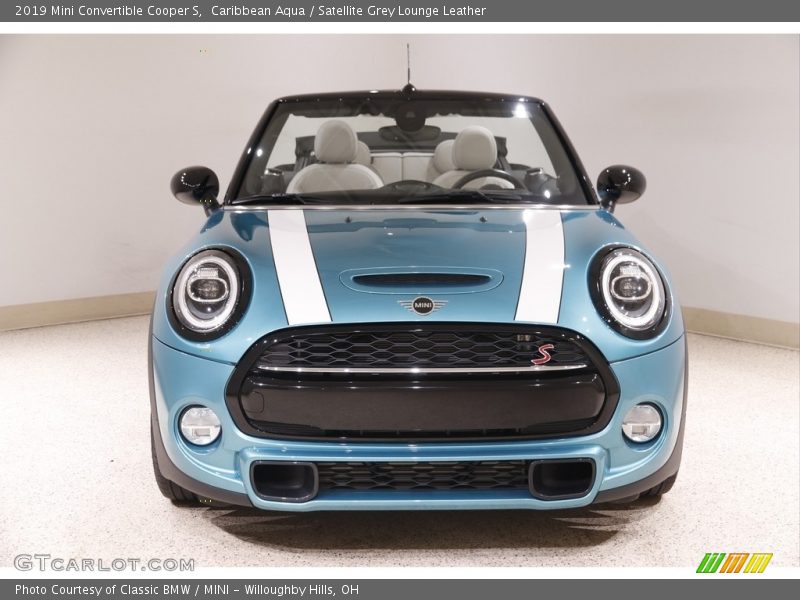 Caribbean Aqua / Satellite Grey Lounge Leather 2019 Mini Convertible Cooper S