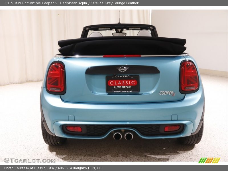Caribbean Aqua / Satellite Grey Lounge Leather 2019 Mini Convertible Cooper S