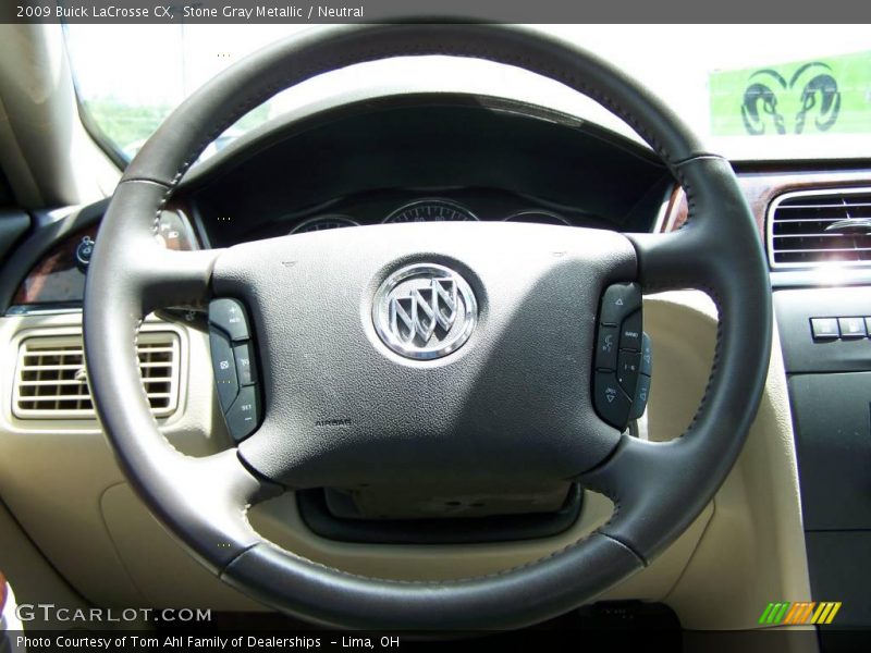 Stone Gray Metallic / Neutral 2009 Buick LaCrosse CX