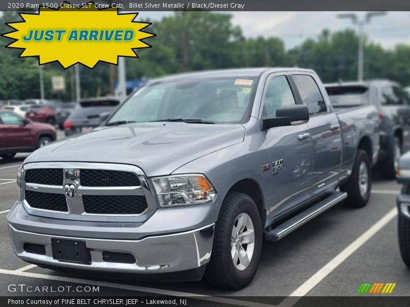 Billet Silver Metallic / Black/Diesel Gray 2020 Ram 1500 Classic SLT Crew Cab