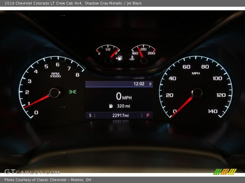 Shadow Gray Metallic / Jet Black 2019 Chevrolet Colorado LT Crew Cab 4x4