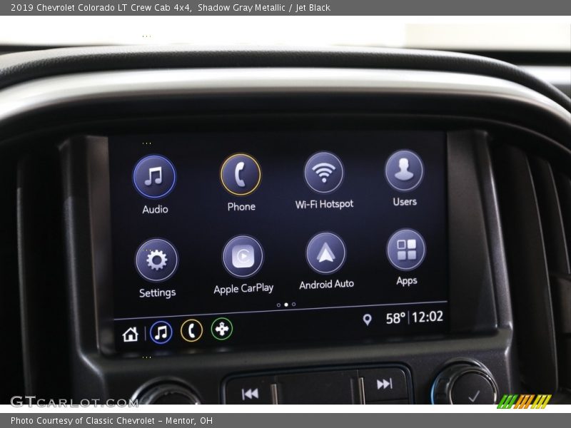 Shadow Gray Metallic / Jet Black 2019 Chevrolet Colorado LT Crew Cab 4x4