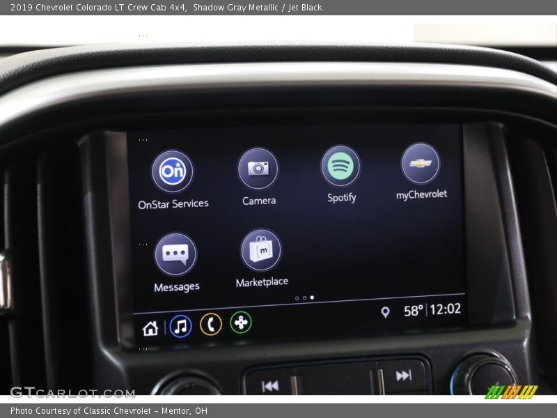 Shadow Gray Metallic / Jet Black 2019 Chevrolet Colorado LT Crew Cab 4x4