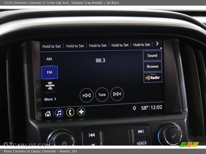 Shadow Gray Metallic / Jet Black 2019 Chevrolet Colorado LT Crew Cab 4x4