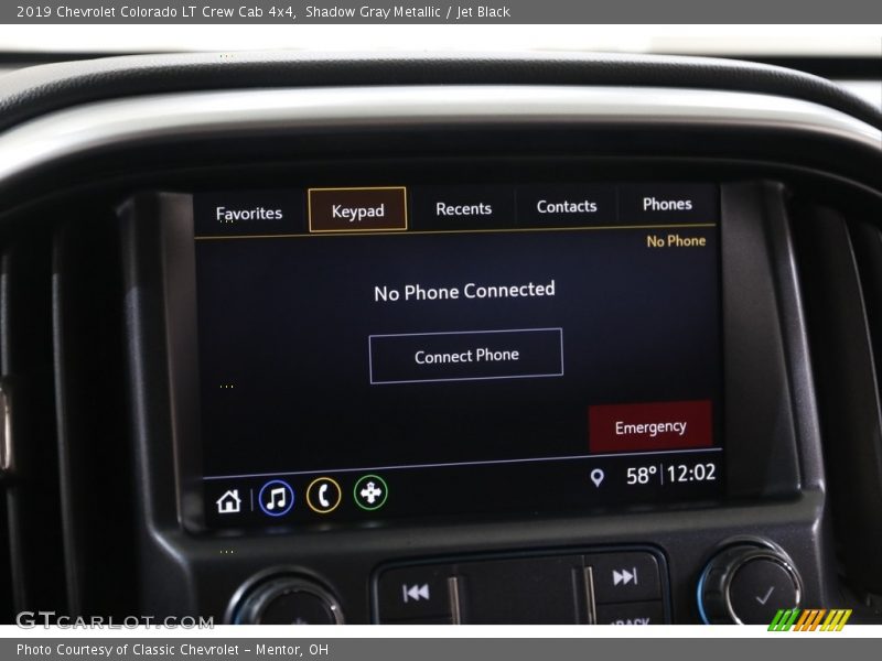 Shadow Gray Metallic / Jet Black 2019 Chevrolet Colorado LT Crew Cab 4x4