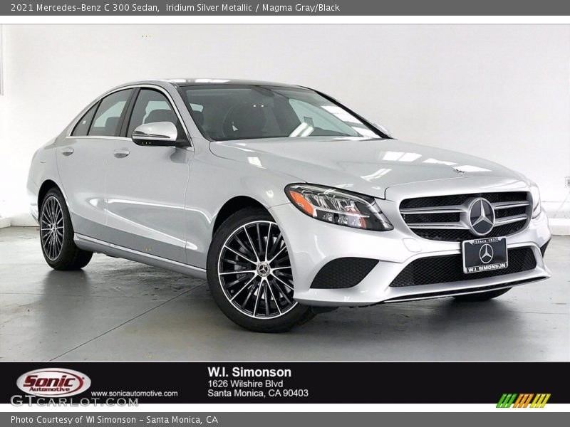 Iridium Silver Metallic / Magma Gray/Black 2021 Mercedes-Benz C 300 Sedan