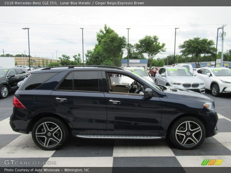 Lunar Blue Metallic / Ginger Beige/Espresso Brown 2018 Mercedes-Benz GLE 350