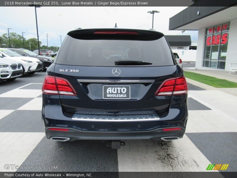 Lunar Blue Metallic / Ginger Beige/Espresso Brown 2018 Mercedes-Benz GLE 350