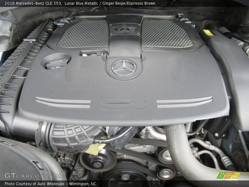 Lunar Blue Metallic / Ginger Beige/Espresso Brown 2018 Mercedes-Benz GLE 350