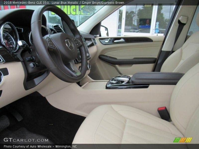 Lunar Blue Metallic / Ginger Beige/Espresso Brown 2018 Mercedes-Benz GLE 350