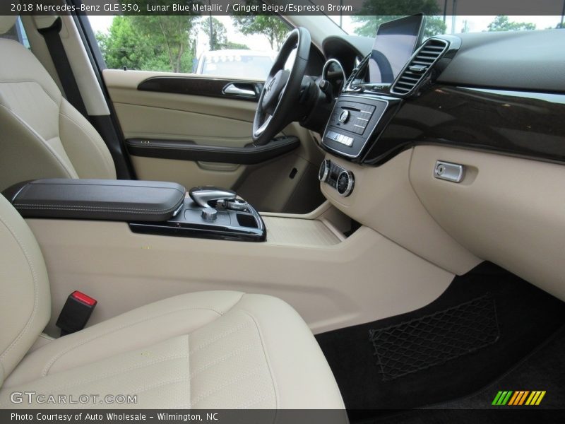 Lunar Blue Metallic / Ginger Beige/Espresso Brown 2018 Mercedes-Benz GLE 350