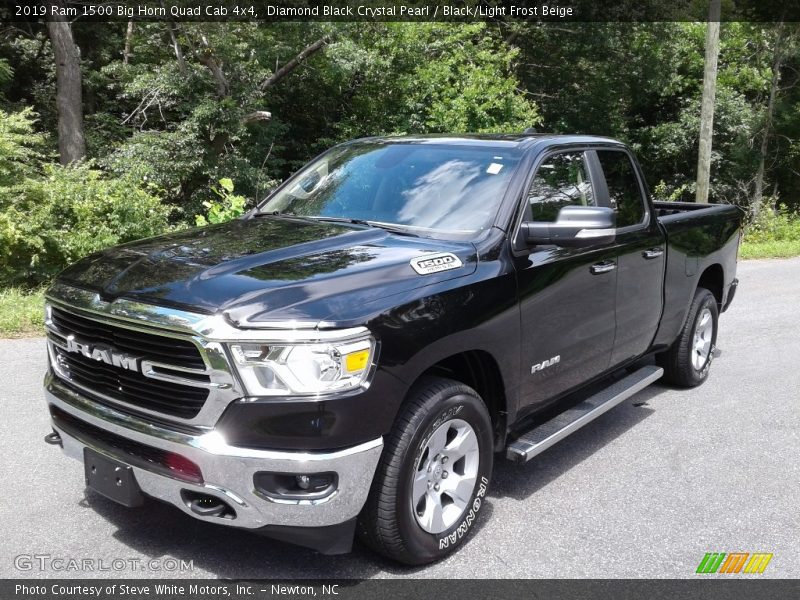 Diamond Black Crystal Pearl / Black/Light Frost Beige 2019 Ram 1500 Big Horn Quad Cab 4x4