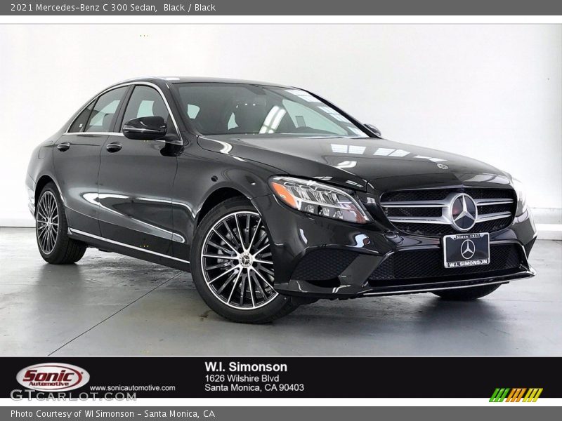 Black / Black 2021 Mercedes-Benz C 300 Sedan