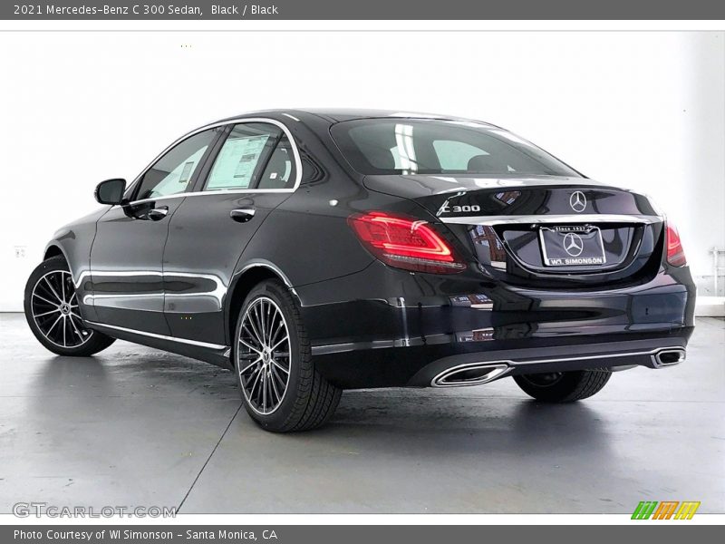 Black / Black 2021 Mercedes-Benz C 300 Sedan