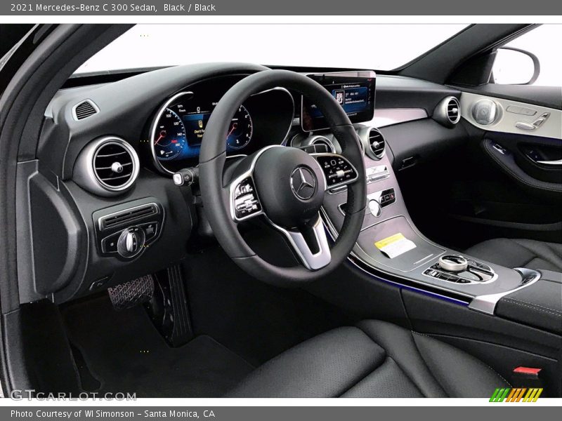 Black / Black 2021 Mercedes-Benz C 300 Sedan