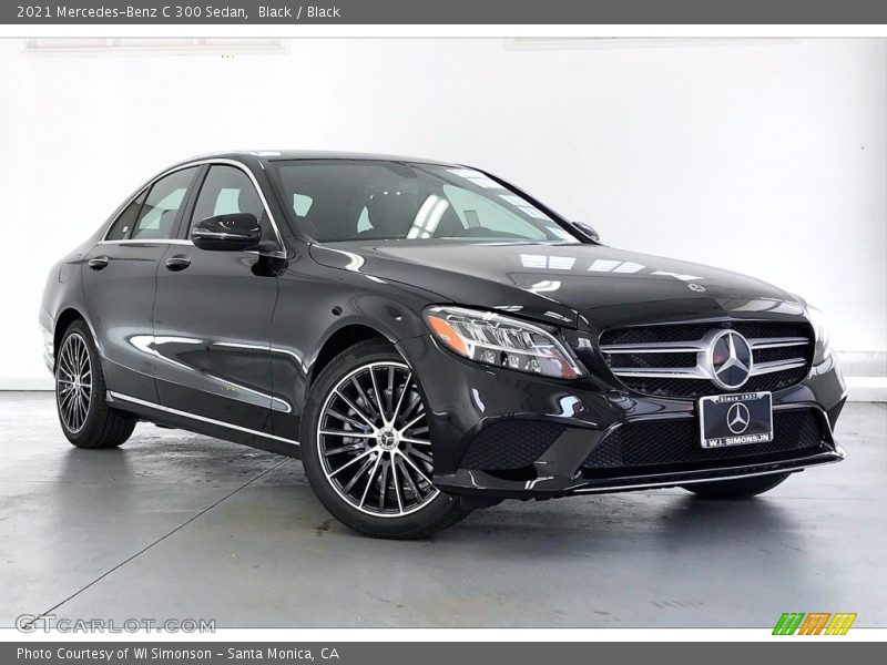Black / Black 2021 Mercedes-Benz C 300 Sedan