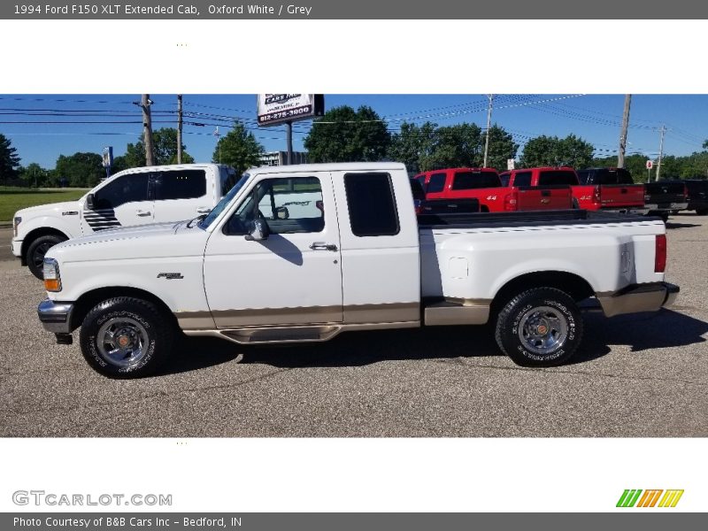 Oxford White / Grey 1994 Ford F150 XLT Extended Cab