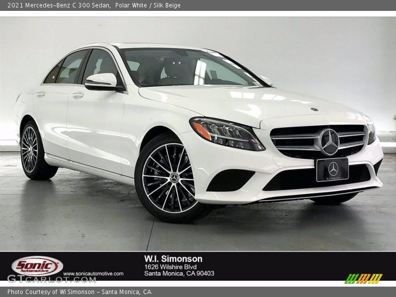 Polar White / Silk Beige 2021 Mercedes-Benz C 300 Sedan