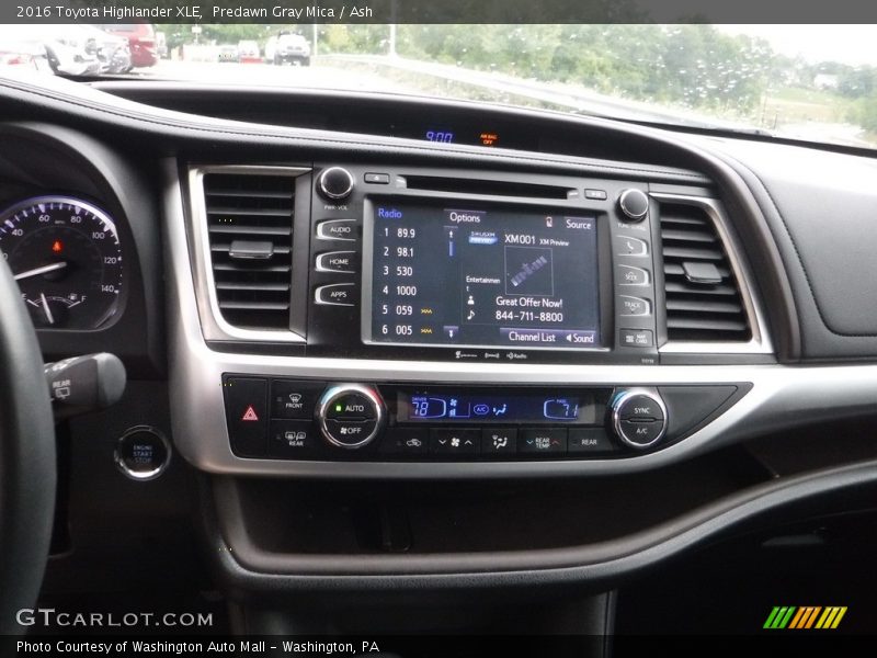 Predawn Gray Mica / Ash 2016 Toyota Highlander XLE