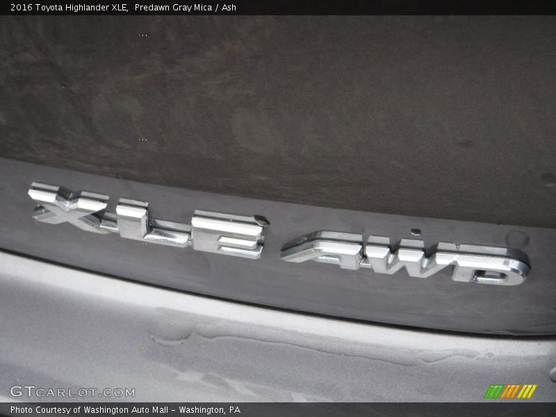 Predawn Gray Mica / Ash 2016 Toyota Highlander XLE