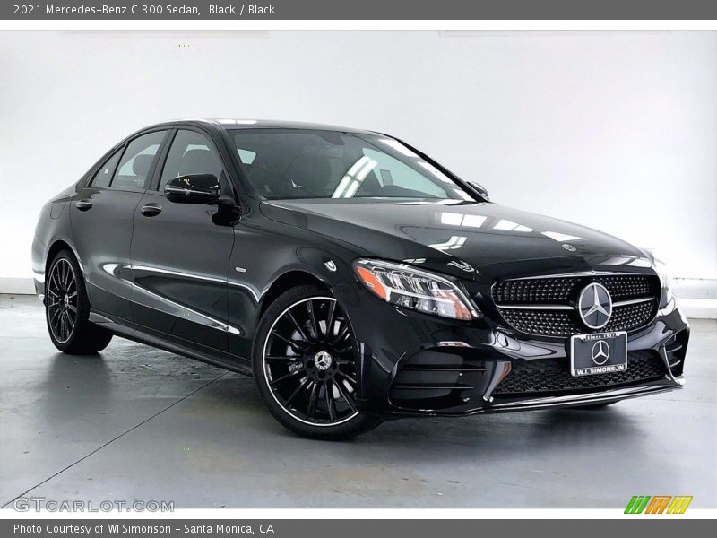 Black / Black 2021 Mercedes-Benz C 300 Sedan